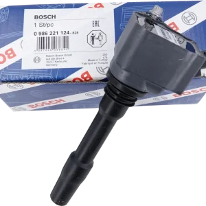 Bosch: 0 986 221 124 – Свещ за запалване, предназначена за двигатели BMW B58, B38, B42, B48.