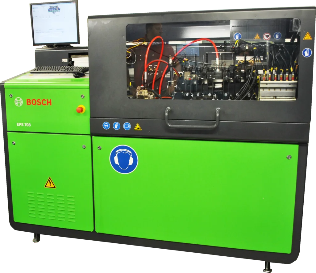 Стационарен стенд за тестване на системи Common Rail, произведен от Bosch EPS 708