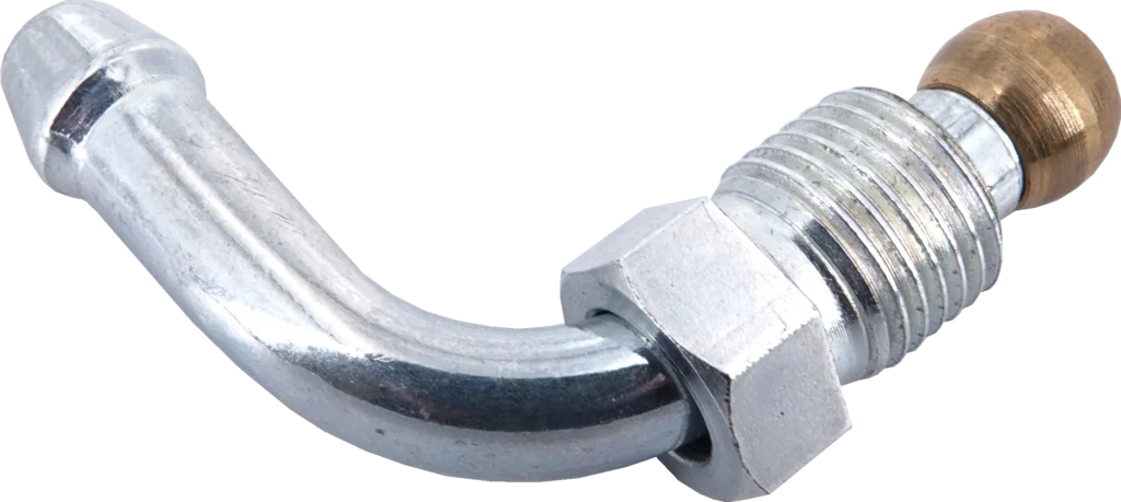 Делфи, 1/2 инч – 3/8 UNF, 90-градусов отвор, тръба за свързване