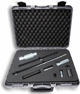 Комплект инструменти за изваждане на инжектори с обща горивна линия.