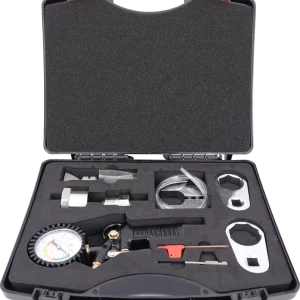 Комплект за разглобяване и сглобяване на Scania/Bosch EUI, включващ необходимите инструменти и части.